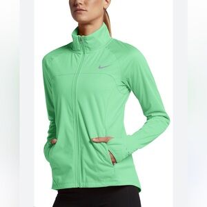 Nike shield Women's Lime Green fitted athletic Jacket